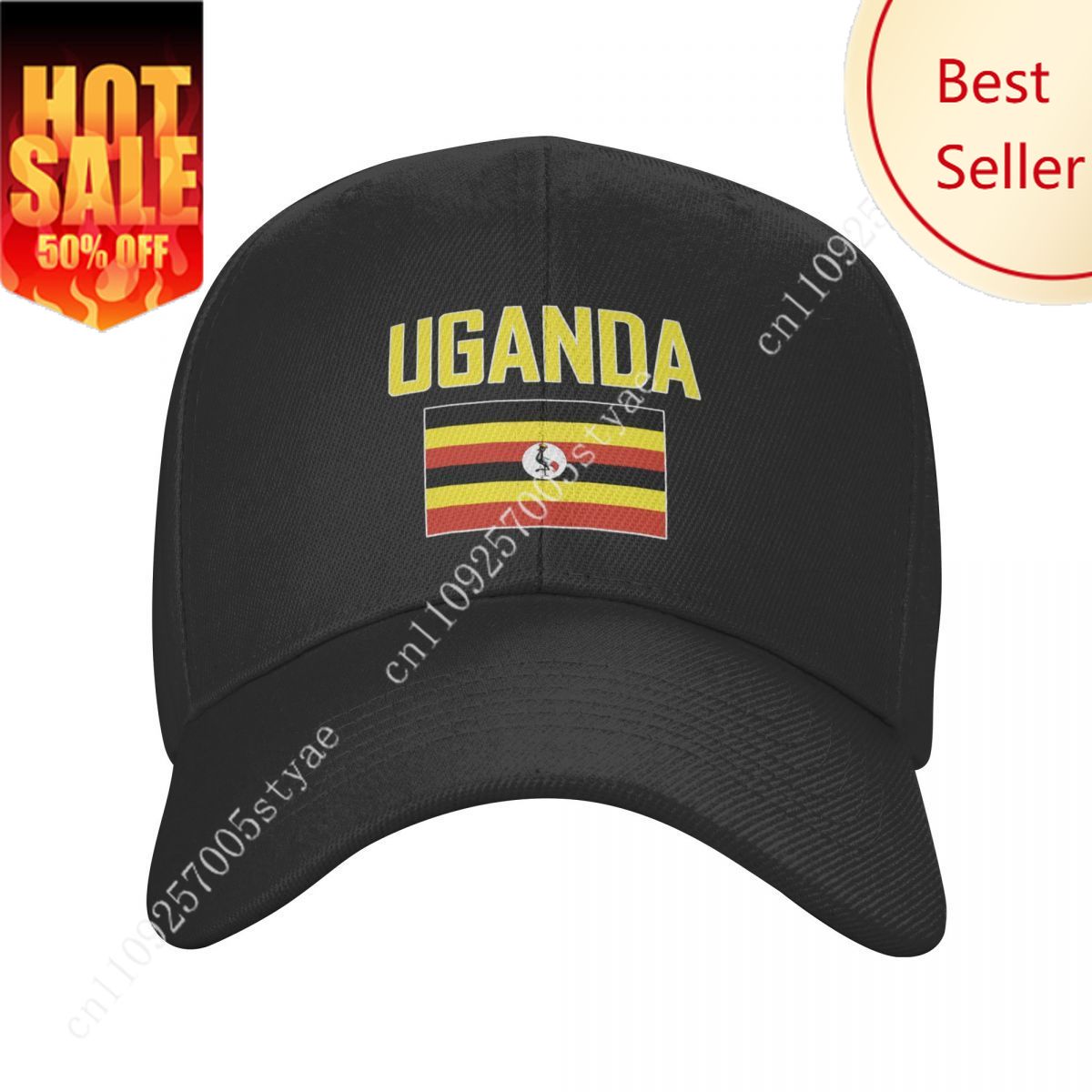Men Fashion Uganda - UGANDA العلم قبعة رجل امرأة قبعة