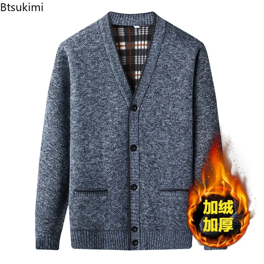 Men'S Fashion V Neck Sweater - جديد 2026 الرجال الخريف الشتاء سترة