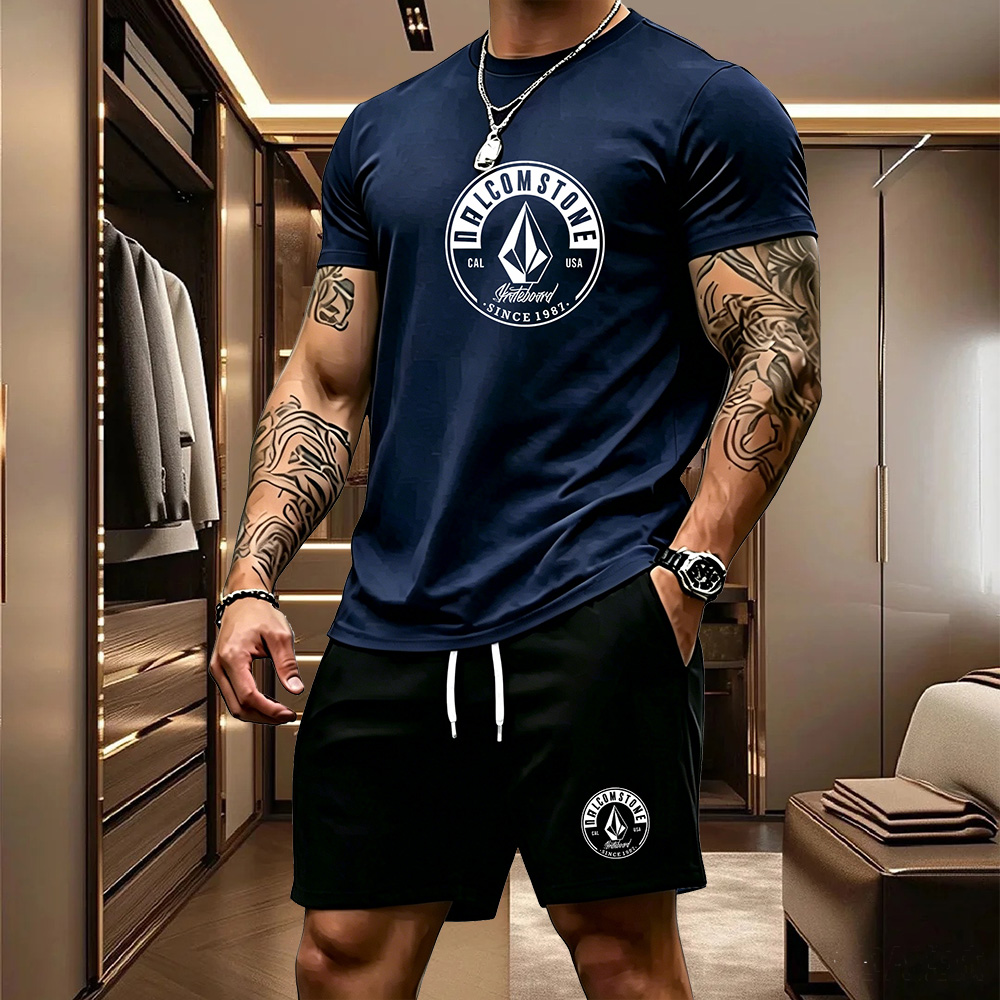 Men'S Fashion Trends 2025 - طقم رياضي كاجوال للرجال من قطعتين: