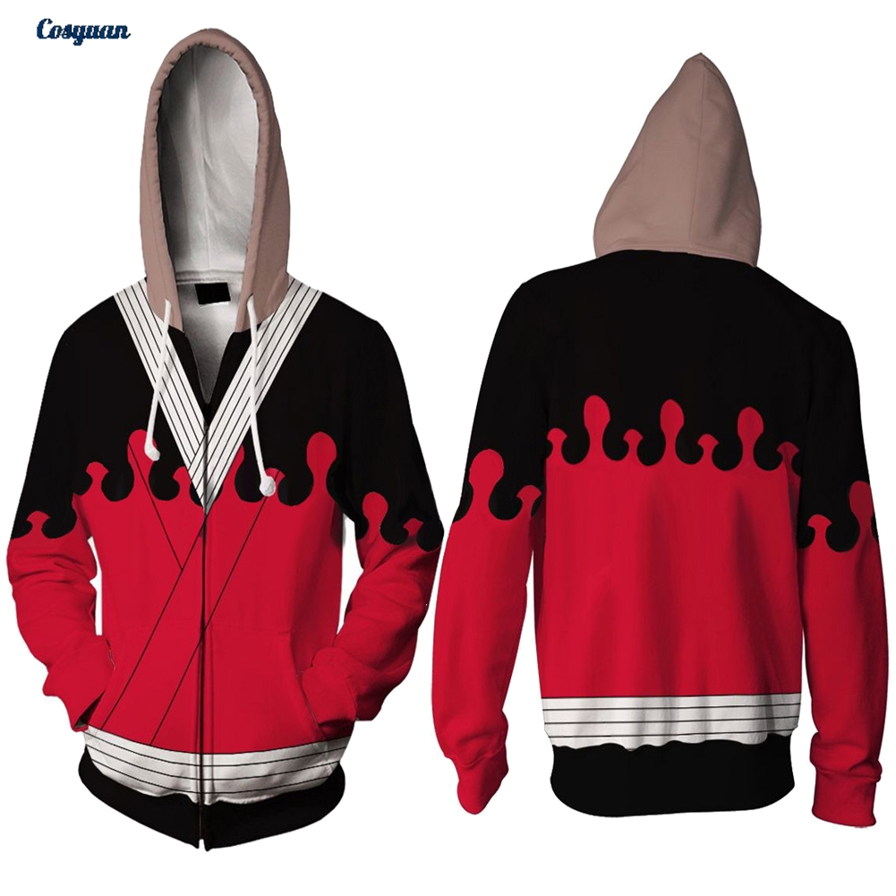 Mens Fashion Zip Up Hoodies - جاكيت هودي بسحاب زي تنكري أنمي