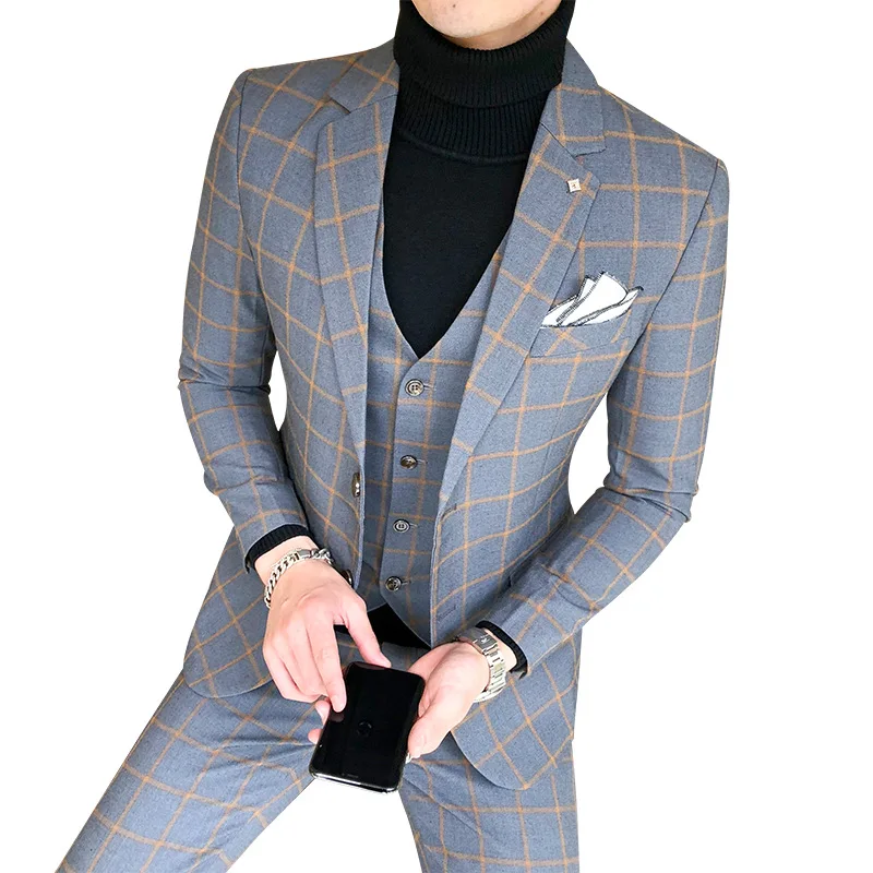 Men'S Dress Pants Fashion - السترة و سترة و السراويل/بوتيك موضة