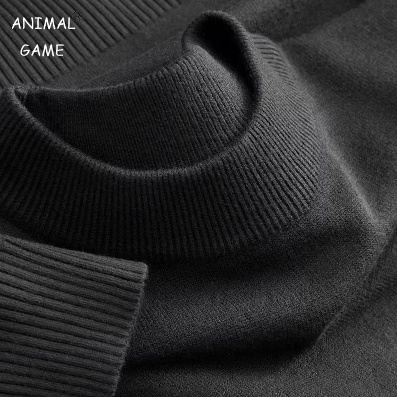 Turtleneck Sweater Men - تي شيرت رجالي كاجوال بياقة مدورة