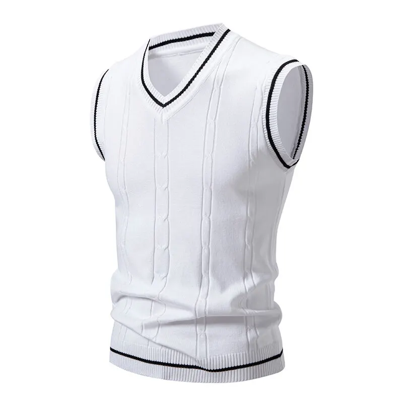 Men'S Fashion V Neck Sweater - الخريف الرجال الخامس الرقبة متماسكة سترات