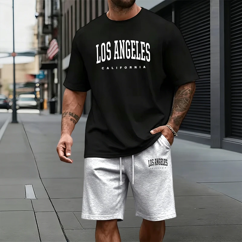 Men'S Fashion Outfits 2026 - طقم رياضي صيفي عصري بأكمام قصيرة