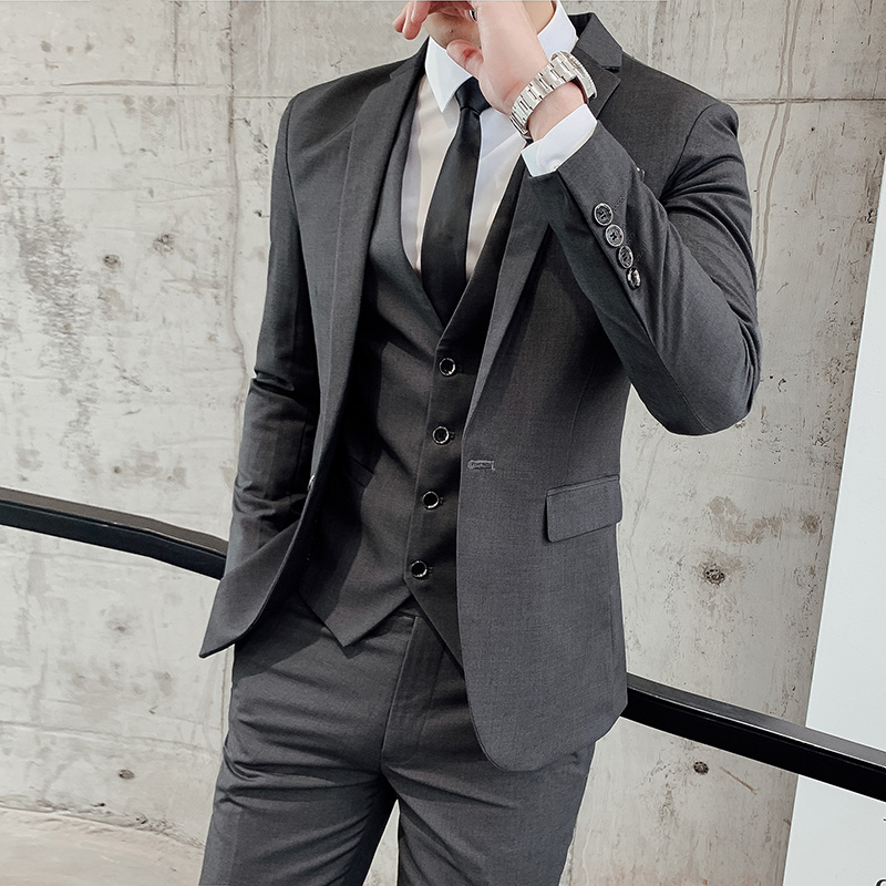 Men'S Dress Pants Fashion - بدلة رجالية (جاكيت + صدرية +