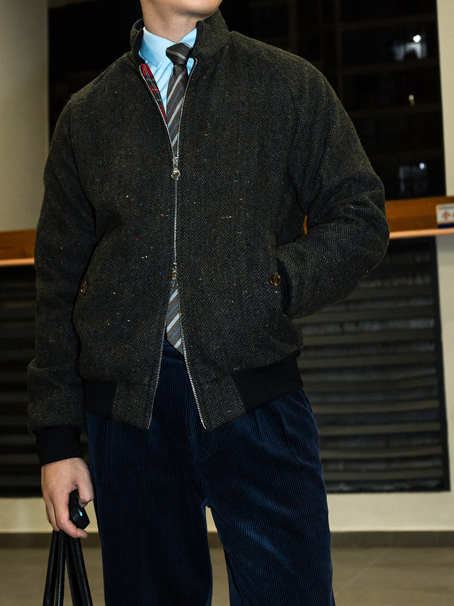 Harrington Jacket - سترة POT&CRAFTSMAN الرجالية الكلاسيكية G9 Harrington