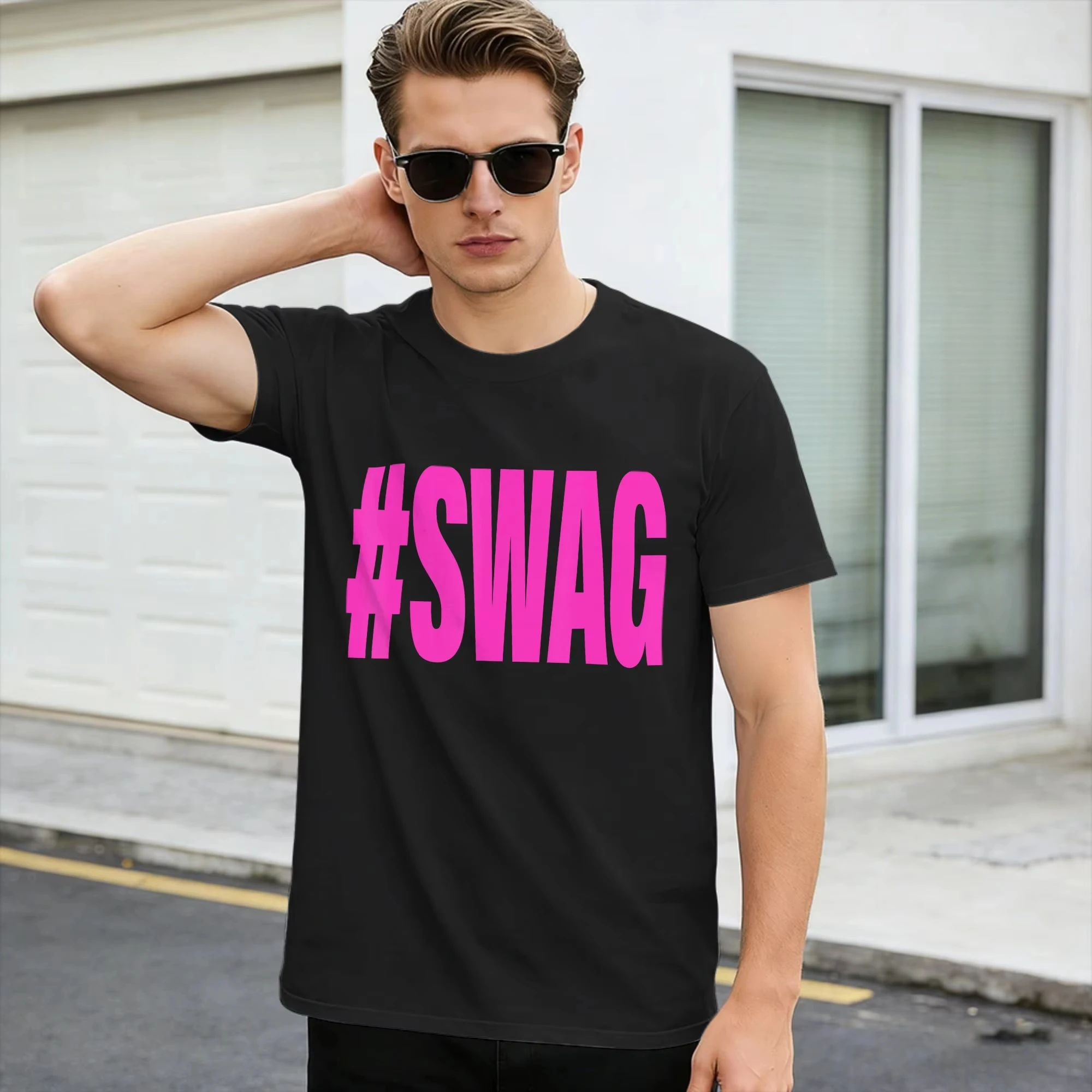 Mens Fashion Hashtags - تي شيرت هاشتاج سواج للرجال، قمصان