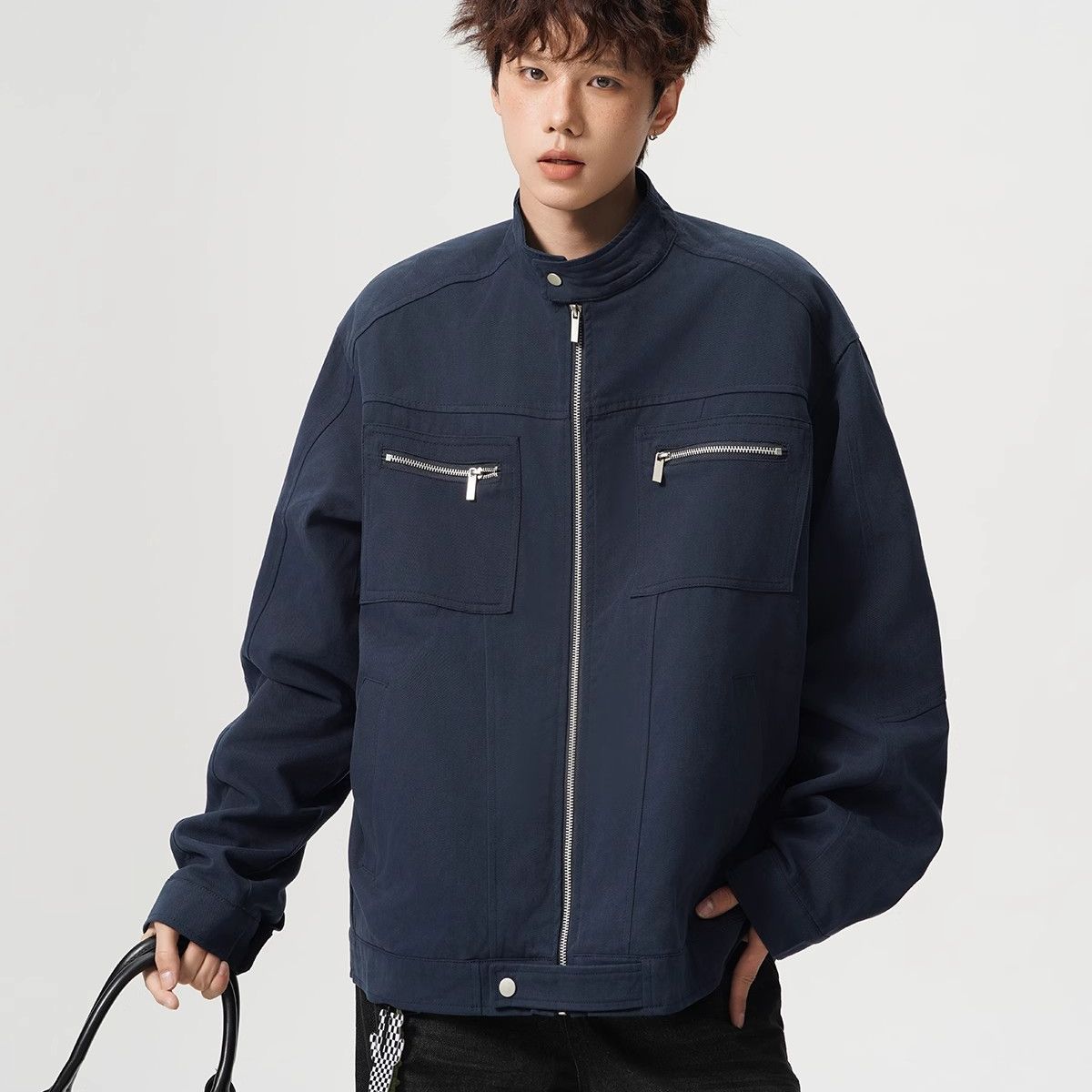 Harrington Jacket - جاكيت هارينجتون كلاسيكي للرجال، مناسب للربيع