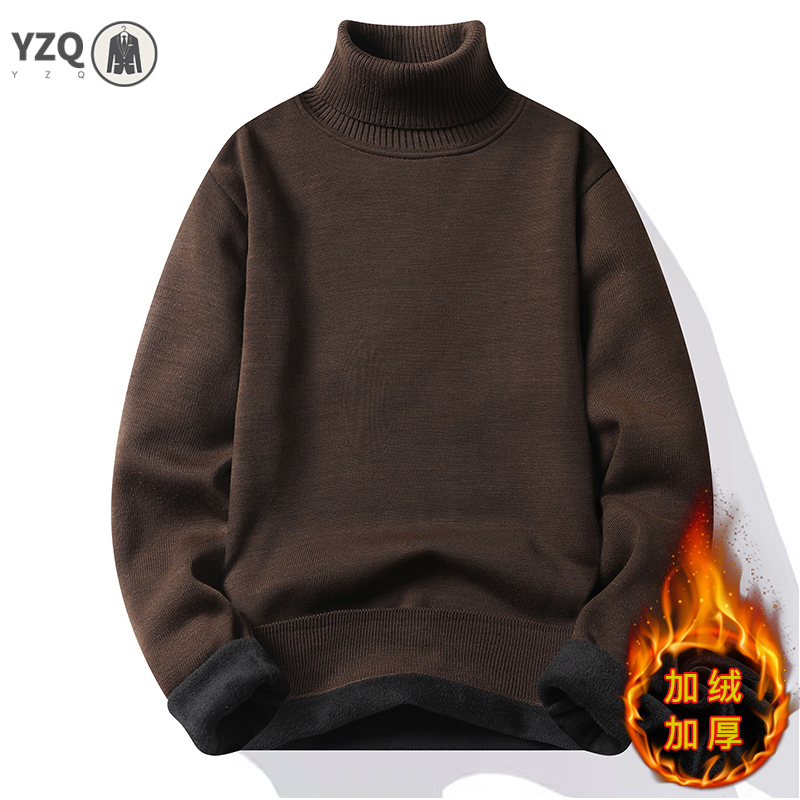 Turtleneck Sweater Men - Sweatwear رجالي مكافحة بيلينغ جودة عالية