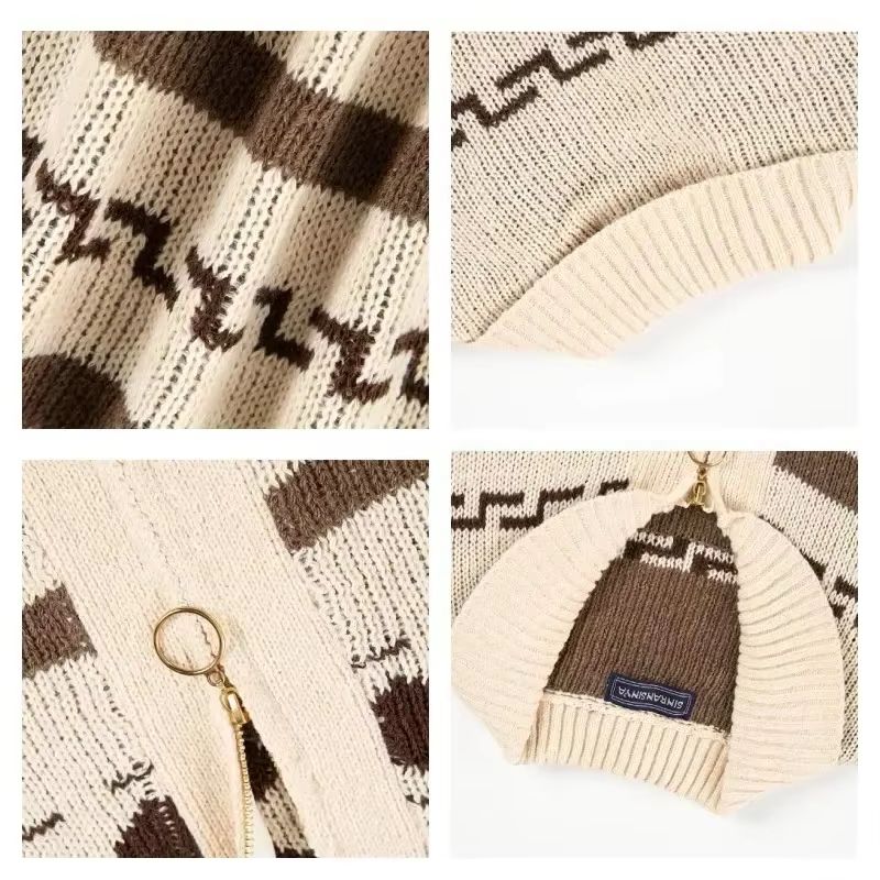 Men'S Fashion V Neck Sweater - سترة شتوية رجالية من الصوف، كارديجان