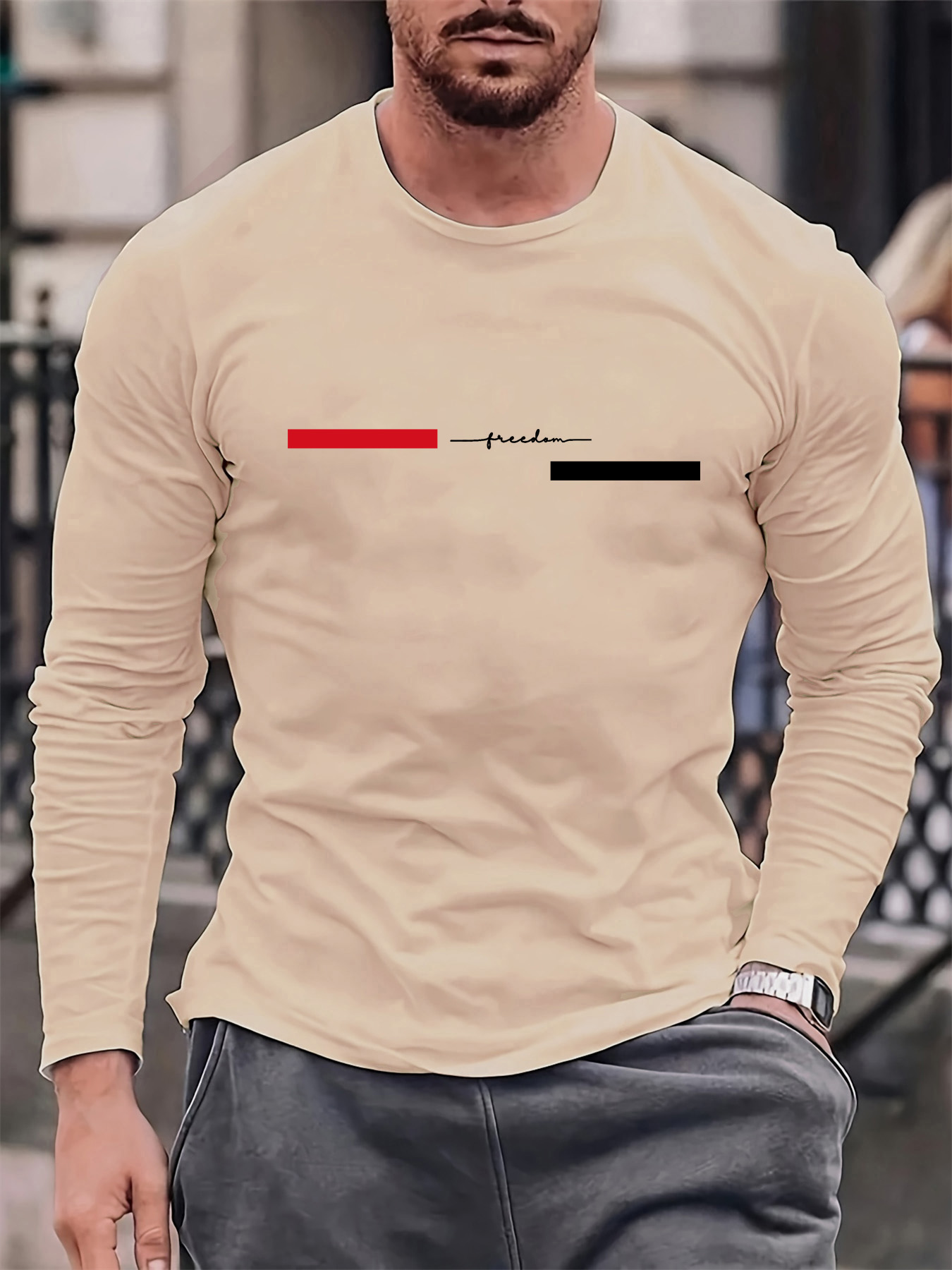 تي شيرت رجالي من القطن الخالص  - مراجعة Men'S Fashion Trends 2025 وسعره