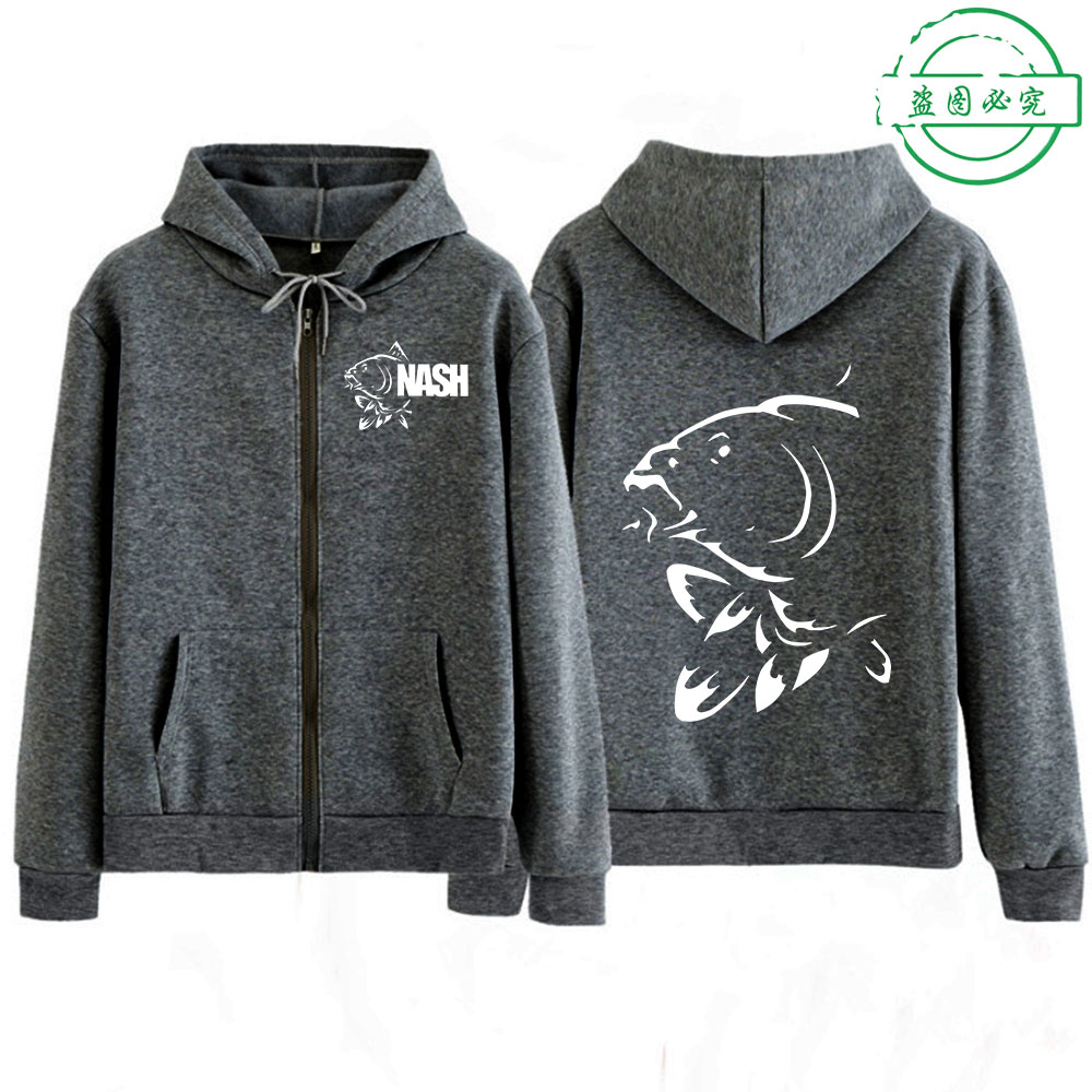 مضحك صيد سمك الشبوط صياد السمك - مراجعة Mens Fashion Zip Up Hoodies وسعره