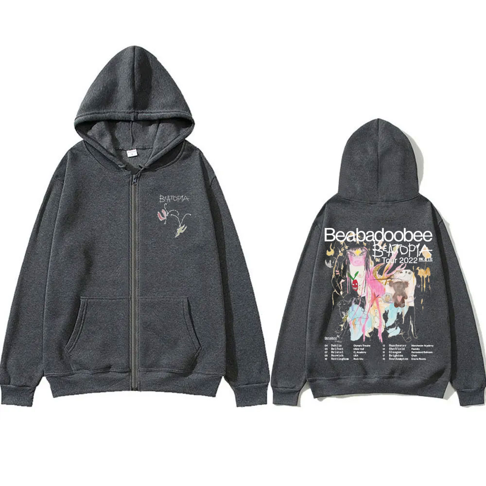 Beabadoobee Beatopia جولة قلنس - مراجعة Mens Fashion Zip Up Hoodies وسعره