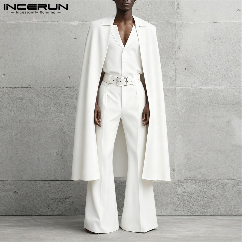 طقم رجالي من INCERUN بلون موحد - مراجعة Men'S Fashion And Style وسعره