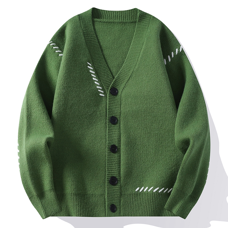 كارديجان رجالي غير رسمي محبوك  - مراجعة Men'S Fashion V Neck Sweater وسعره