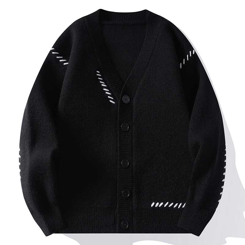 كارديجان رجالي غير رسمي محبوك  - مراجعة Men'S Fashion V Neck Sweater وسعره