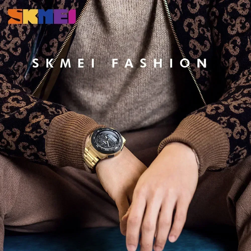 SKMEI 1370 فاخر كامل الصلب الأ - مراجعة Men'S Fashion Zone وسعره