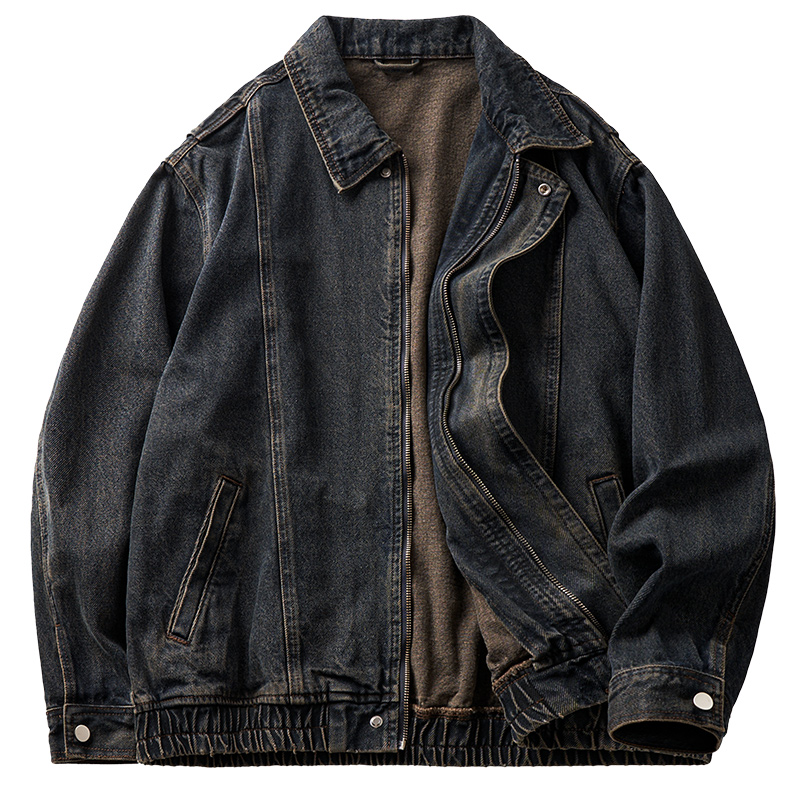 سترة دنيم عتيقة وباهتة ومغسولة - مراجعة Harrington Jacket وسعره