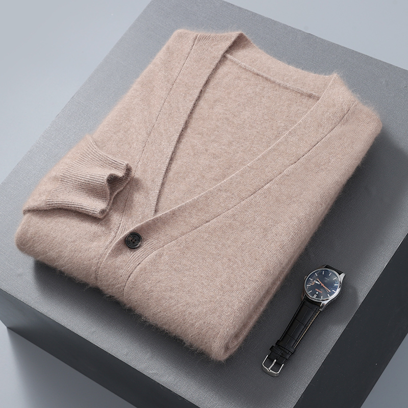 الرجال المنك المخملية بأكمام ط - مراجعة Men'S Fashion V Neck Sweater وسعره