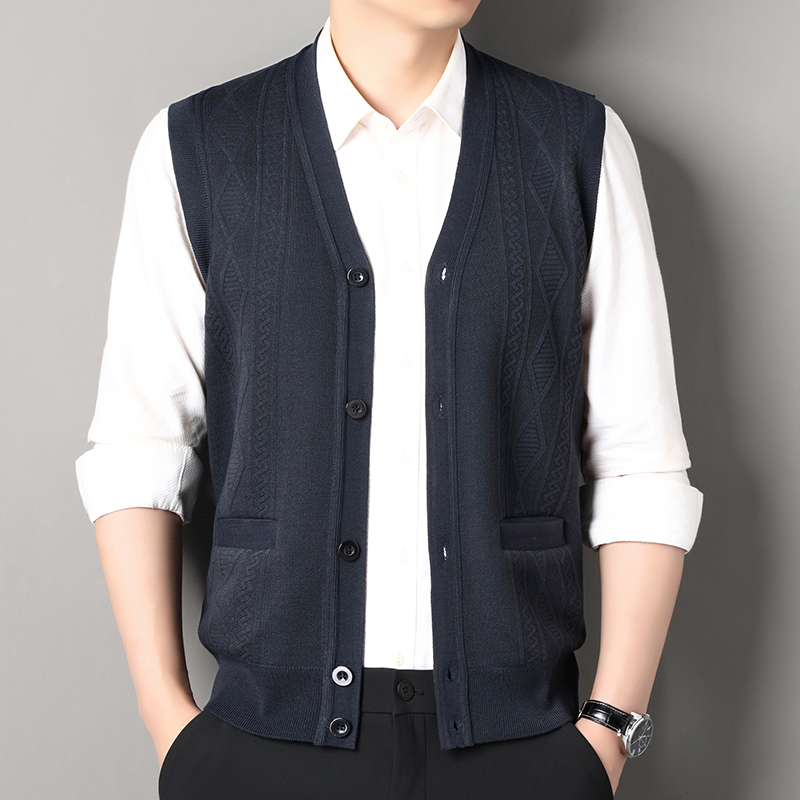 كارديجان رجالي محبوك بفتحة رقب - مراجعة Men'S Fashion V Neck Sweater وسعره