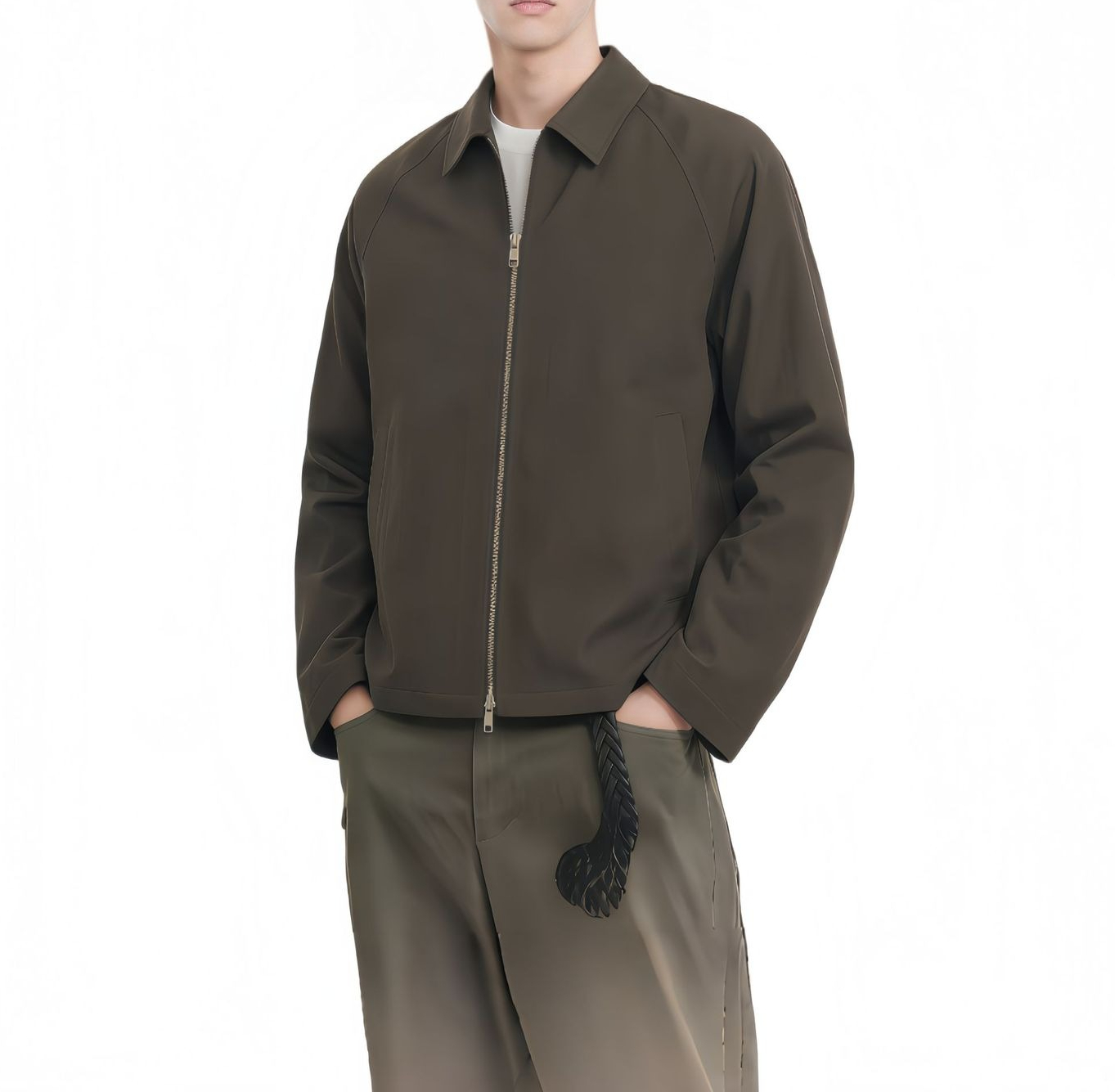 جاكيت هارينجتون رجالي بقصة ممي - مراجعة Harrington Jacket وسعره