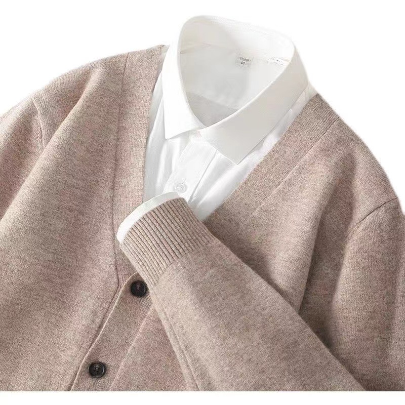 سترة كارديجان رقيقة منسوجة للر - مراجعة Men'S Fashion V Neck Sweater وسعره