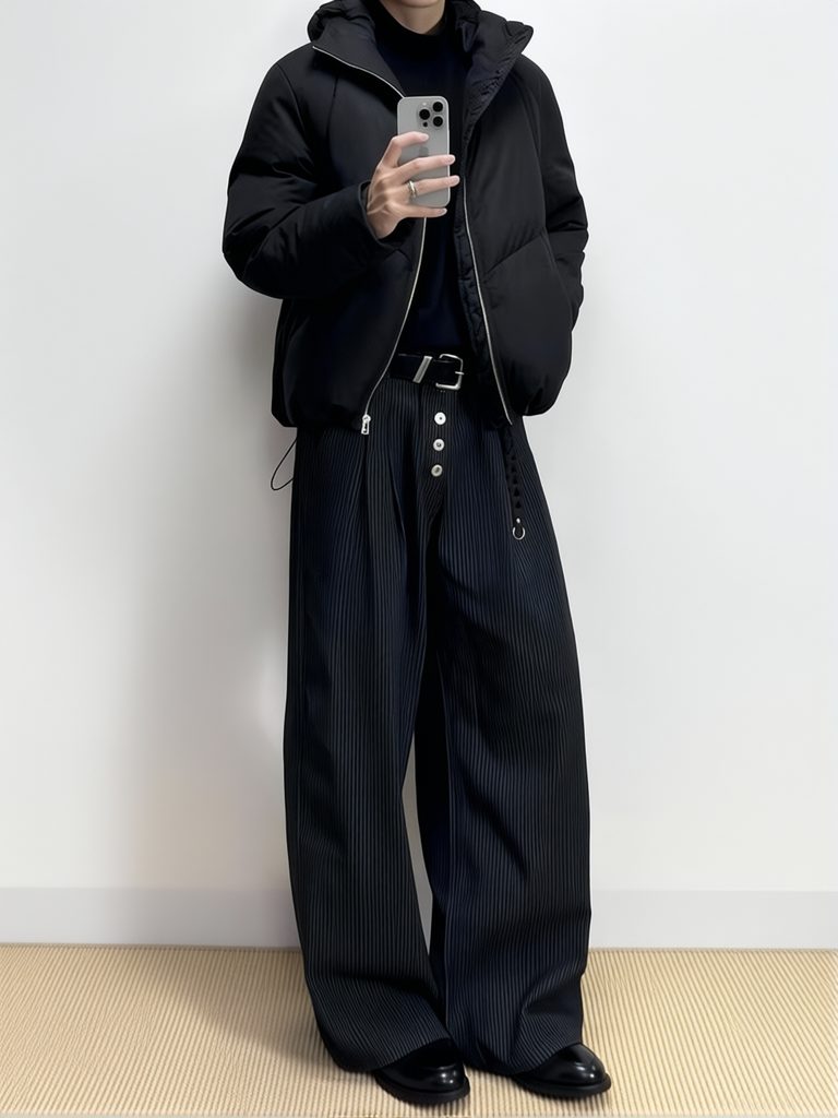 بنطلون رجالي واسع الساق بتصميم - مراجعة Men'S Dress Pants Fashion وسعره