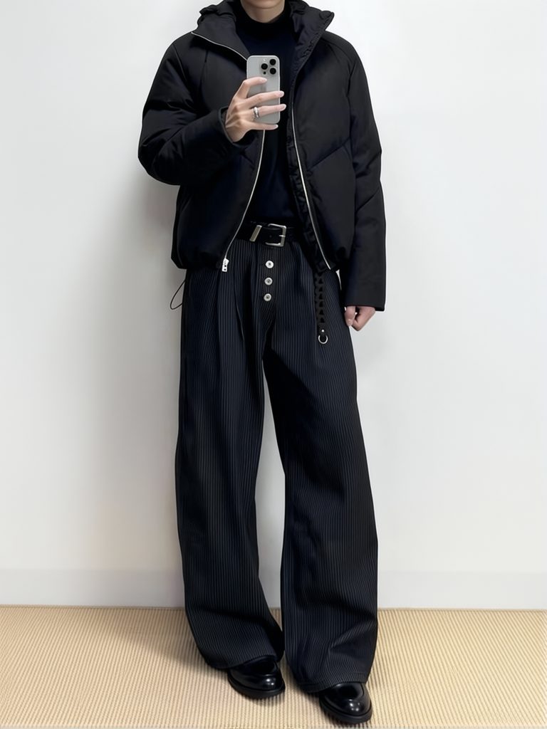 بنطلون رجالي واسع الساق بتصميم - مراجعة Men'S Dress Pants Fashion وسعره