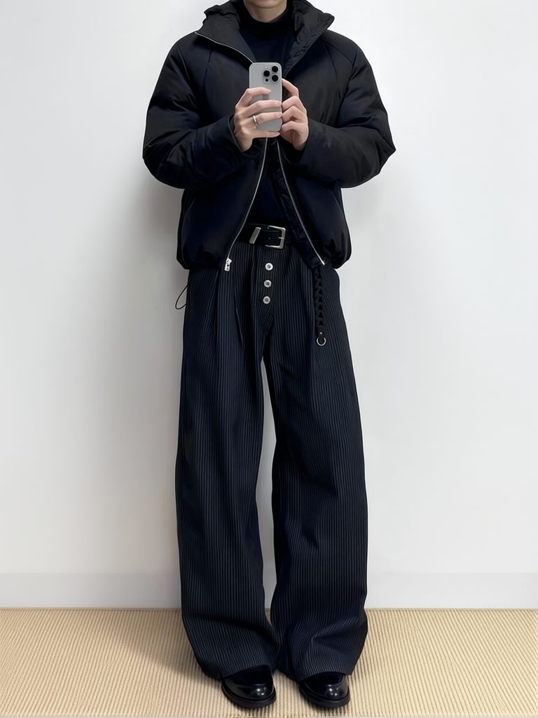 بنطلون رجالي واسع الساق بتصميم - مراجعة Men'S Dress Pants Fashion وسعره