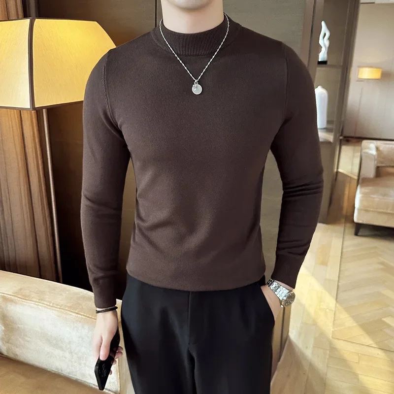 12 ألوان نصف عالية الرقبة الرج - مراجعة Turtleneck Sweater Men وسعره