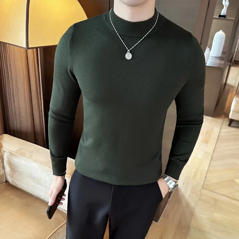 12 ألوان نصف عالية الرقبة الرج - مراجعة Turtleneck Sweater Men وسعره