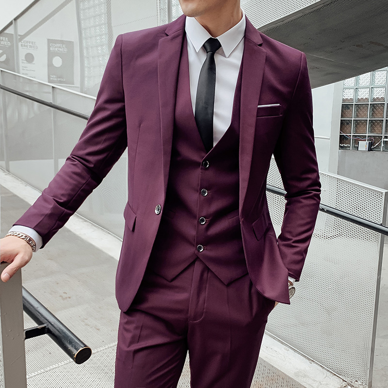 بدلة رجالية (جاكيت + صدرية + ب - مراجعة Men'S Dress Pants Fashion وسعره