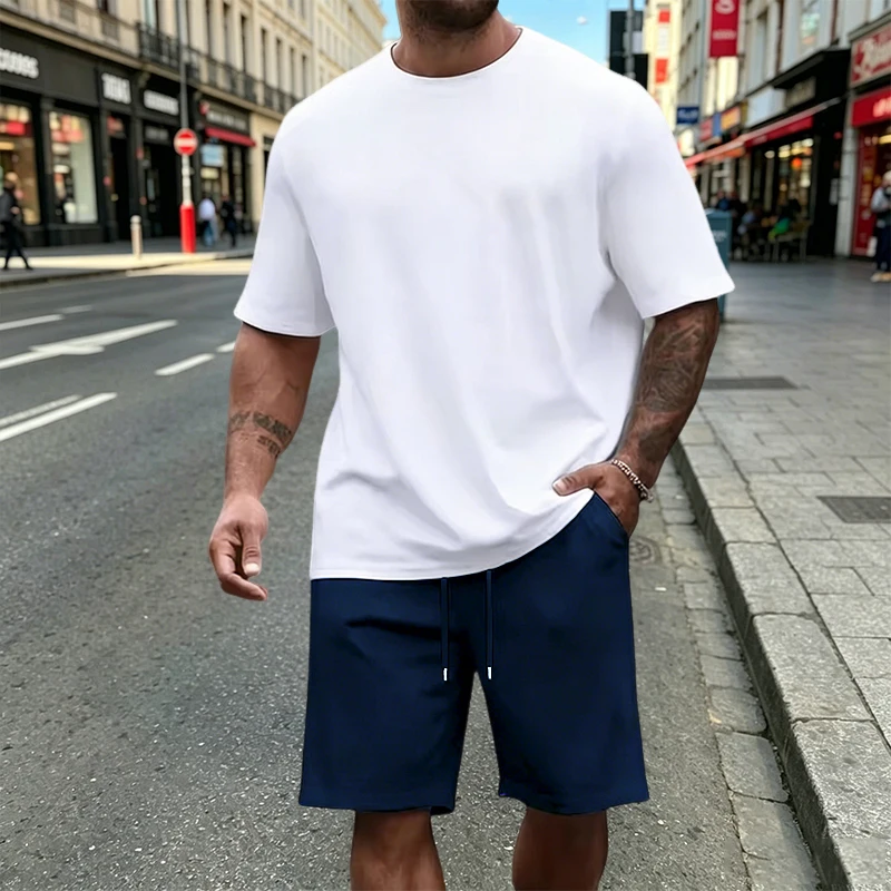 طقم تي شيرت رجالي كاجوال برقبة - مراجعة Mens Fashion Clothes وسعره