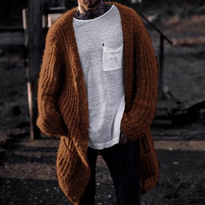 سترة رجالي بإبرة سميكة على الط - مراجعة Men'S Fashion V Neck Sweater وسعره