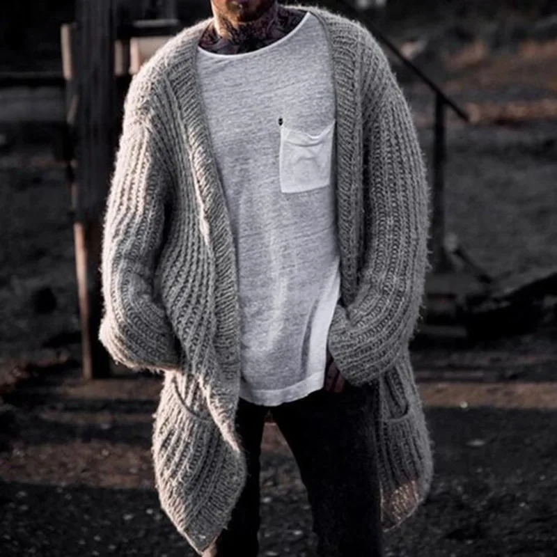 سترة رجالي بإبرة سميكة على الط - مراجعة Men'S Fashion V Neck Sweater وسعره