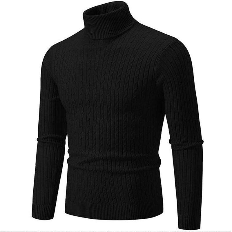 2025 جديد الرجال بلون الياقة ا - مراجعة Turtleneck Sweater Men وسعره