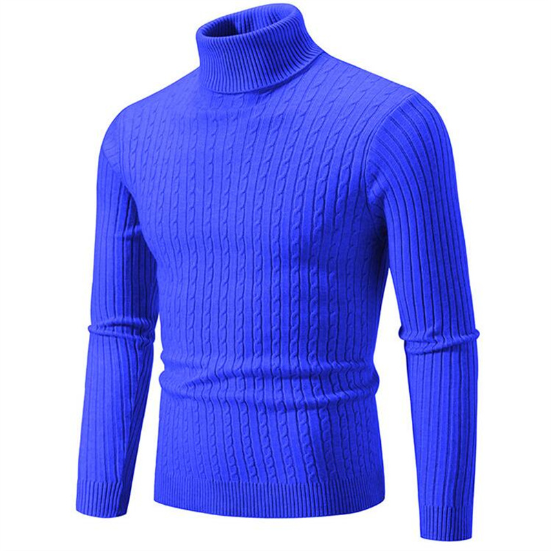 2025 جديد الرجال بلون الياقة ا - مراجعة Turtleneck Sweater Men وسعره