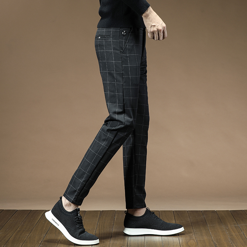سروال فستان رجالي موضة منقوشة  - مراجعة Men'S Dress Pants Fashion وسعره