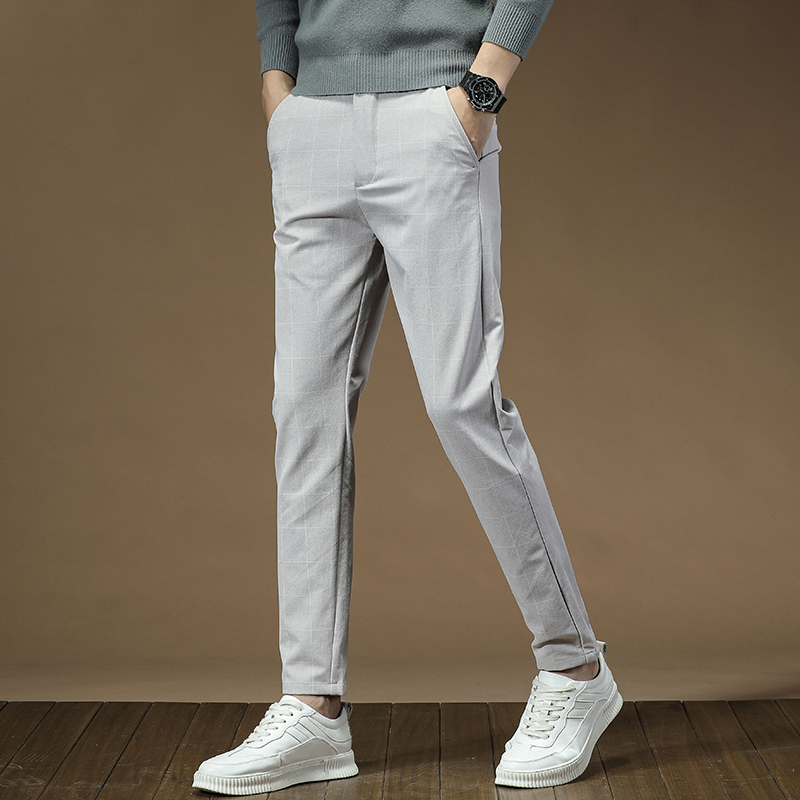سروال فستان رجالي موضة منقوشة  - مراجعة Men'S Dress Pants Fashion وسعره
