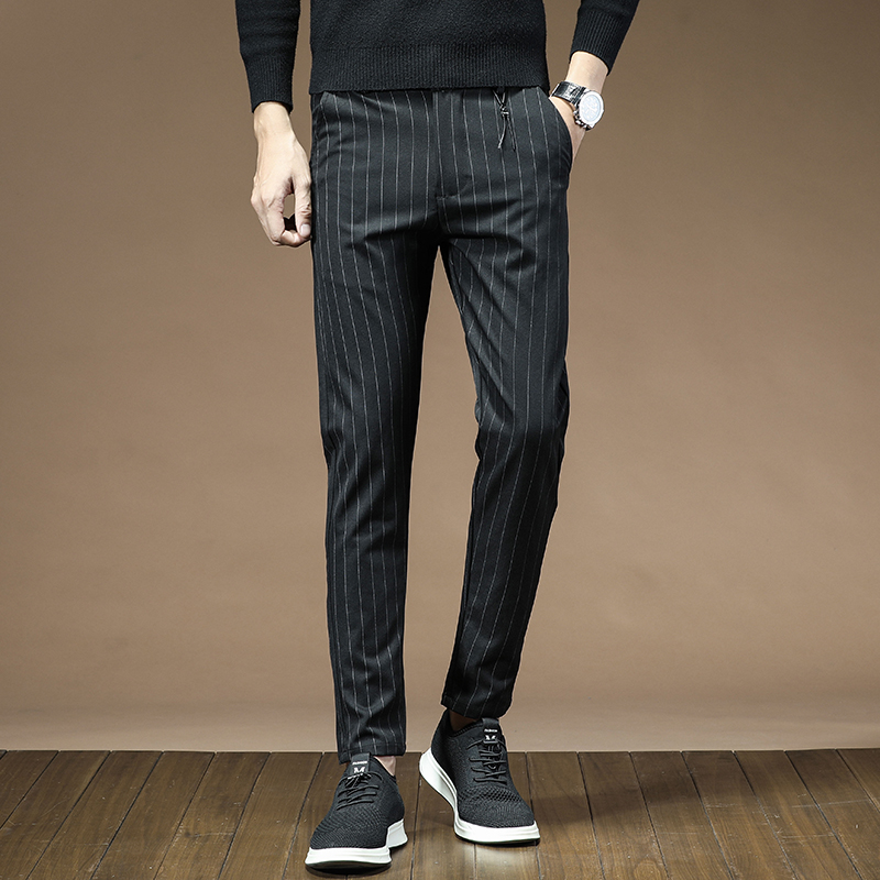 سروال فستان رجالي موضة منقوشة  - مراجعة Men'S Dress Pants Fashion وسعره