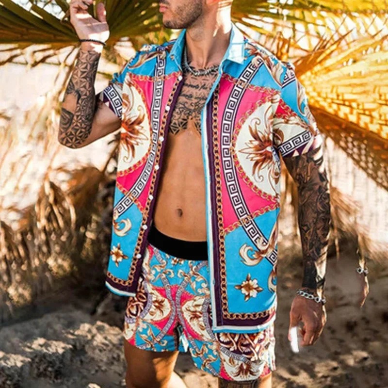 طقم صيفي رجالي عصري بنقشة الفه - مراجعة Men'S Fashion And Style وسعره
