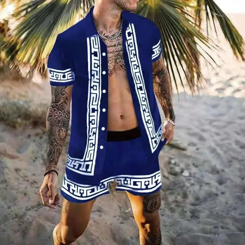 طقم صيفي رجالي عصري بنقشة الفه - مراجعة Men'S Fashion And Style وسعره