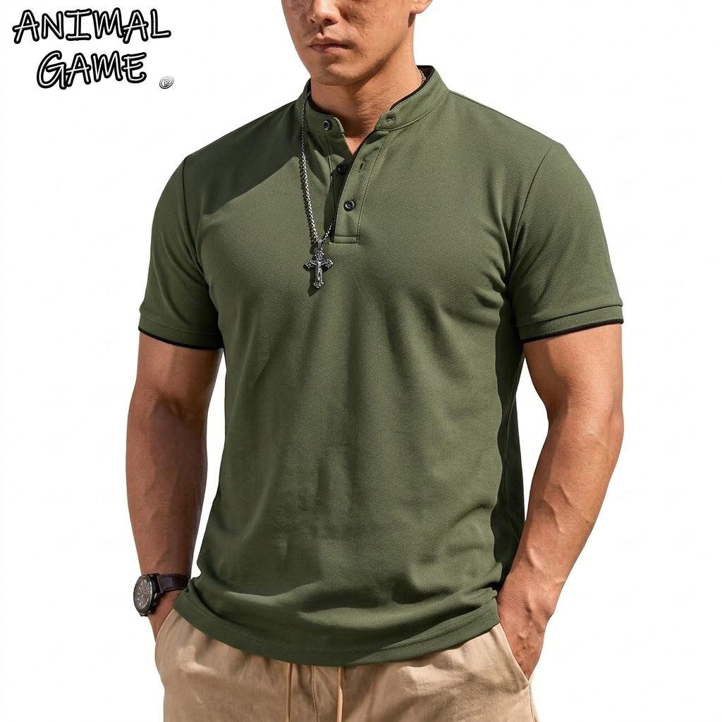 قميص هينلي صيفي بأكمام قصيرة ل - مراجعة Men'S Fashion Trends 2025 وسعره