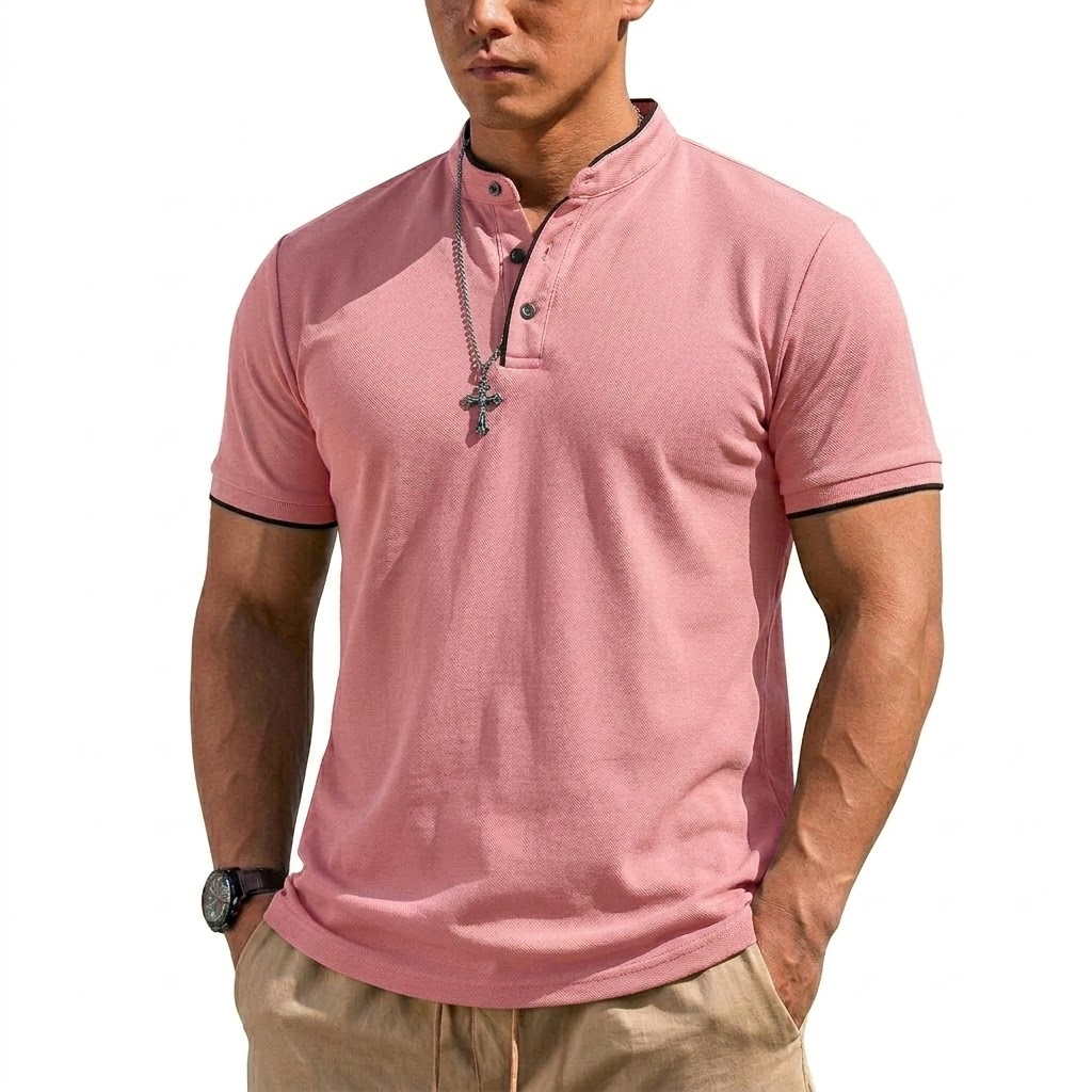 قميص هينلي صيفي بأكمام قصيرة ل - مراجعة Men'S Fashion Trends 2025 وسعره