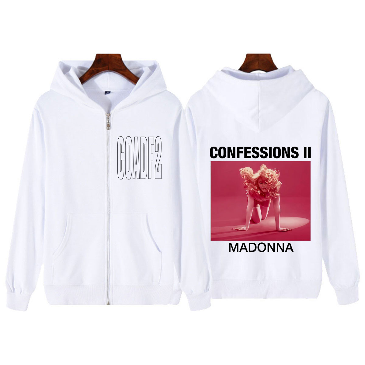 هودي بسحاب مطبوع بتصميم ألبوم  - مراجعة Mens Fashion Zip Up Hoodies وسعره