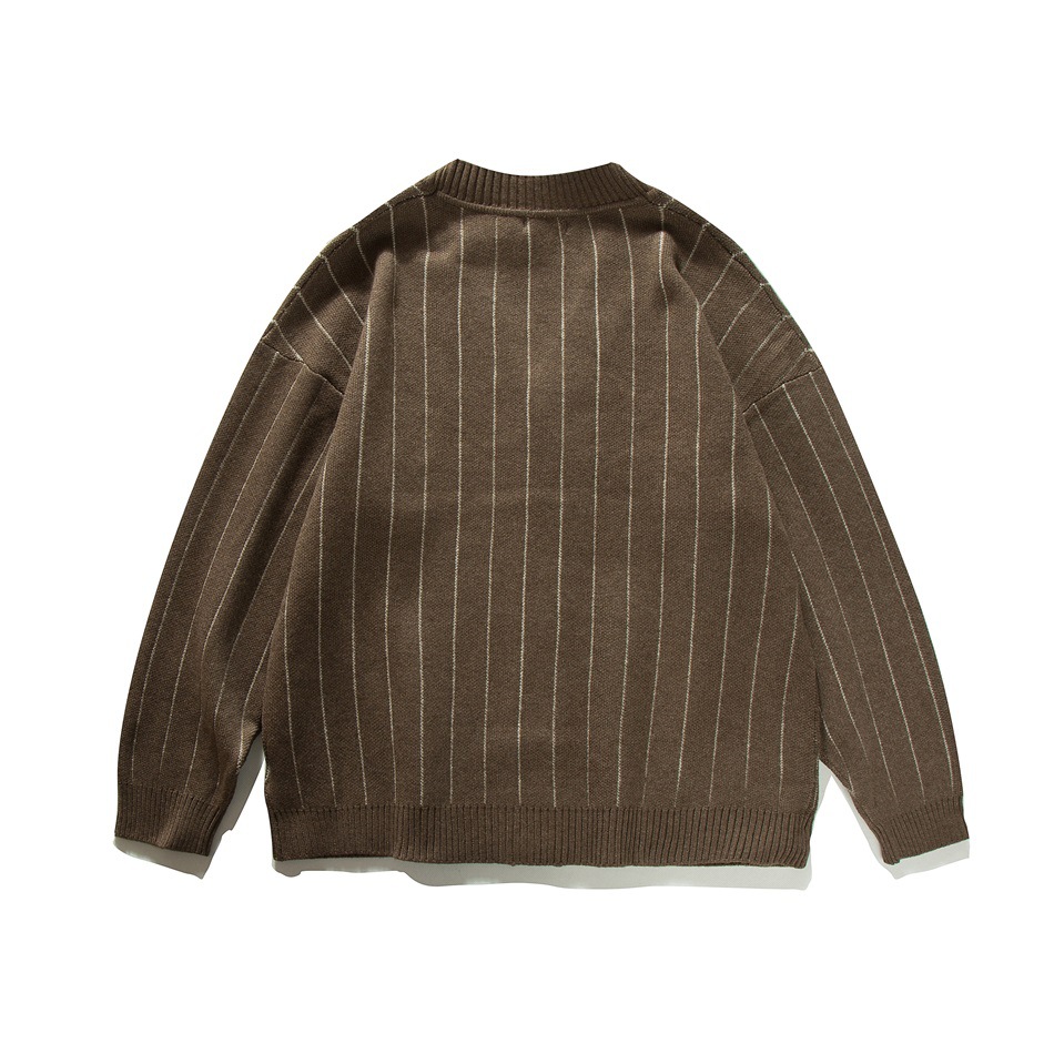 ربيع الخريف شريط سترة البلوزات - مراجعة Men'S Fashion V Neck Sweater وسعره
