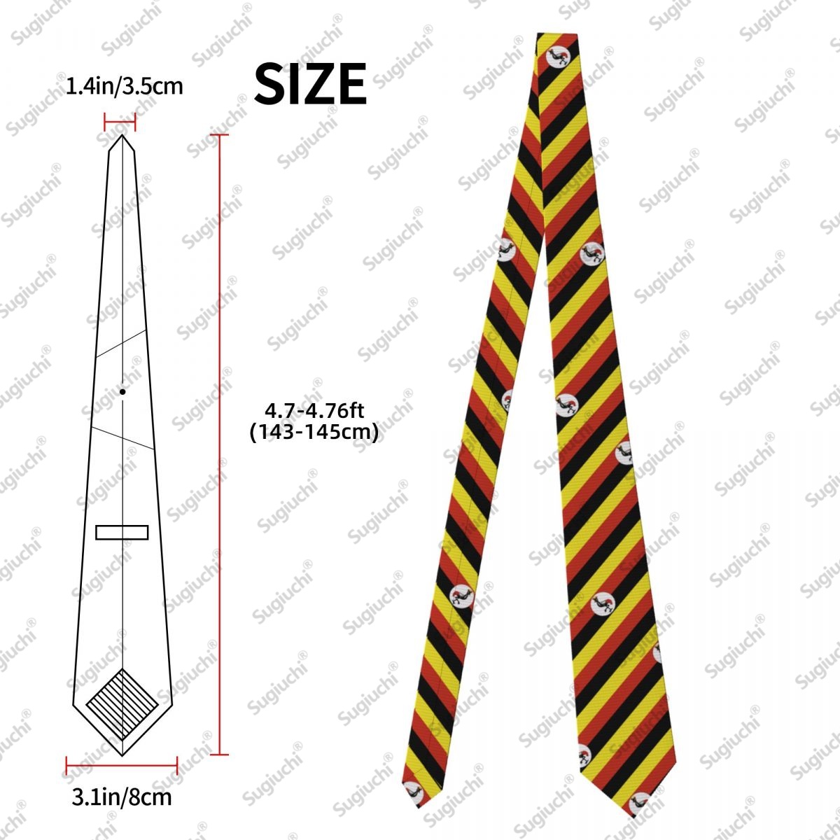 2026 أوغندا العلم حفل زفاف ربط - مراجعة Men Fashion Uganda وسعره