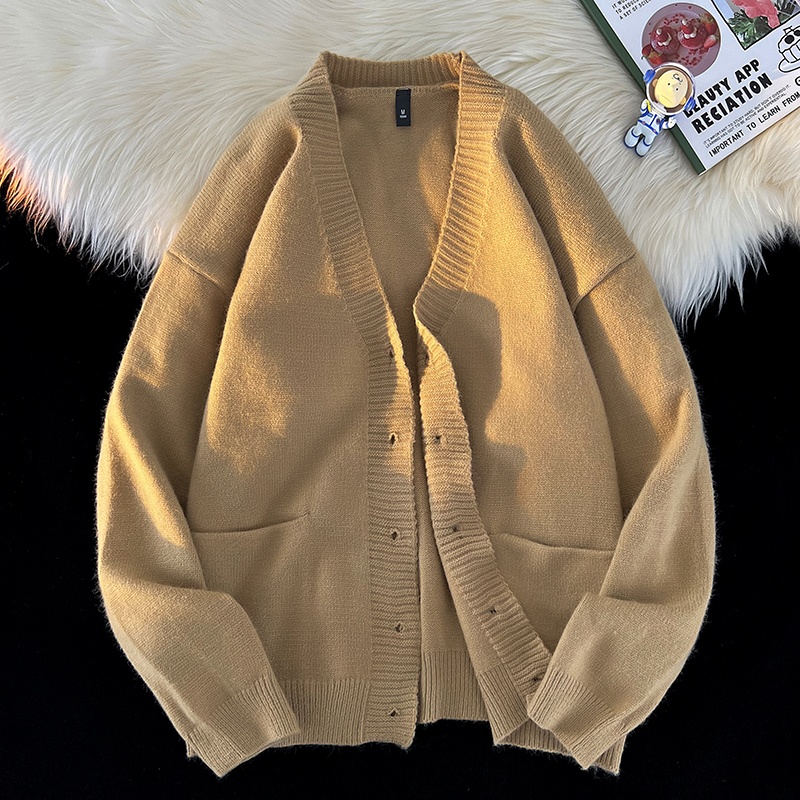 كارديجان رجالي كاجوال مضلع ، س - مراجعة Men'S Fashion V Neck Sweater وسعره