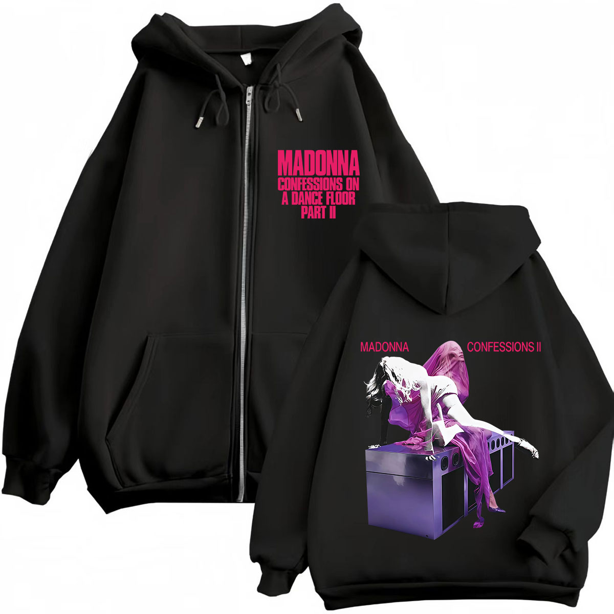 هودي بسحاب مطبوع بتصميم ألبوم  - مراجعة Mens Fashion Zip Up Hoodies وسعره